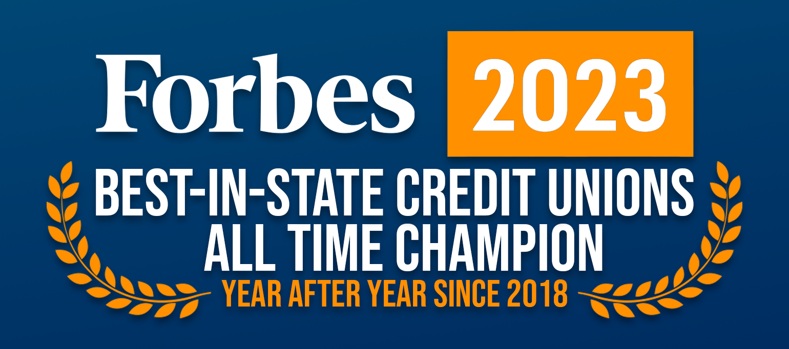 Forbes 2023 Best In State Credit Unions, All Time Champion, Year After Year Since 2018