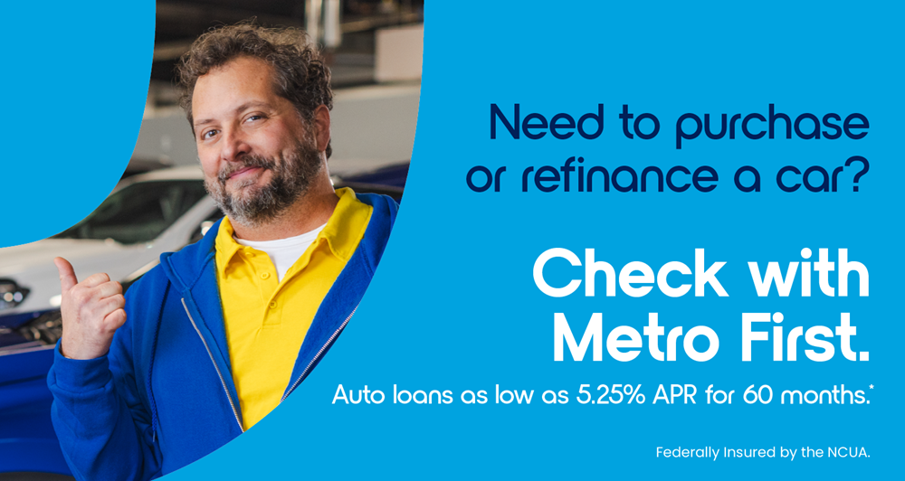 Auto loans as low as 5.25% ARP