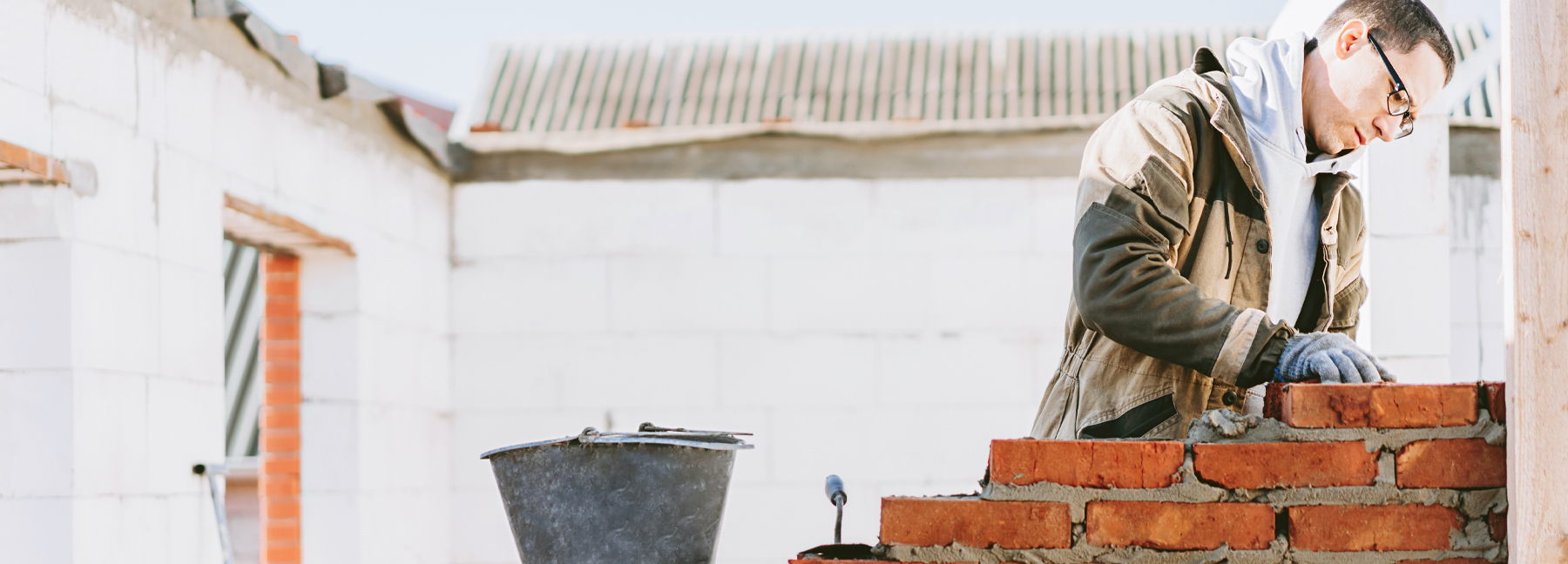 Laying bricks one at a time, like building savings for security